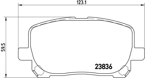 BREMBO Sada brzdových doštičiek P 83 061