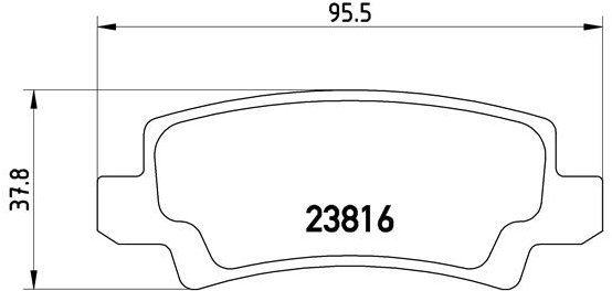 BREMBO Sada brzdových doštičiek P 83 065