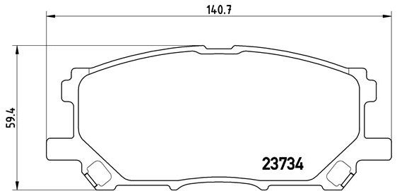 BREMBO Súprava brzdových doštičiek P 83 067