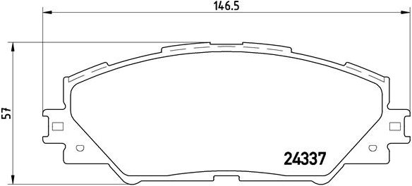 BREMBO Sada brzdových doštičiek P 83 071