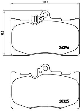 BREMBO Sada brzdových doštičiek P 83 072