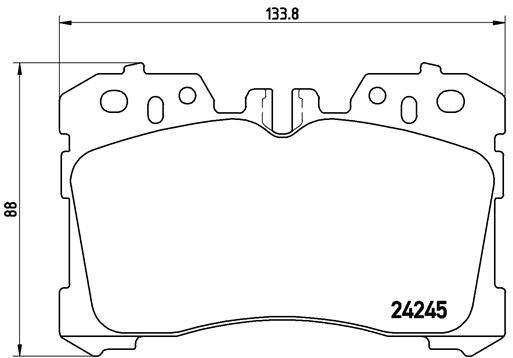 BREMBO Sada brzdových doštičiek P 83 075