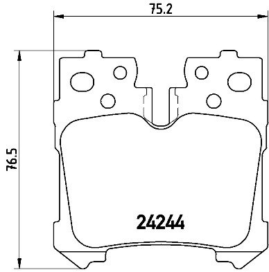 BREMBO Sada brzdových doštičiek P 83 076