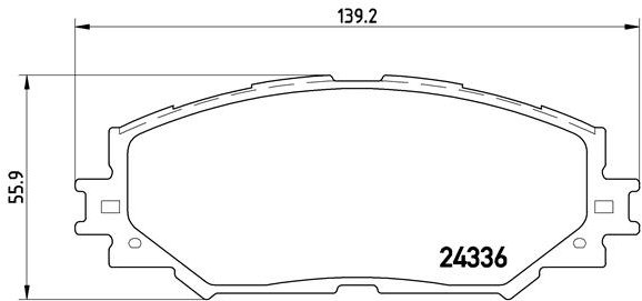BREMBO Súprava brzdových doštičiek P 83 082