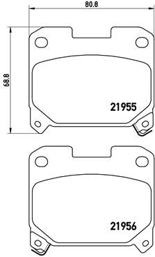 BREMBO Sada brzdových doštičiek P 83 091