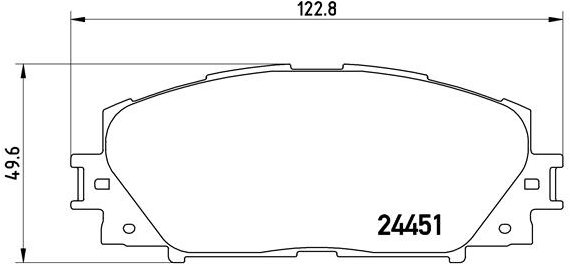 BREMBO Súprava brzdových doštičiek P 83 106