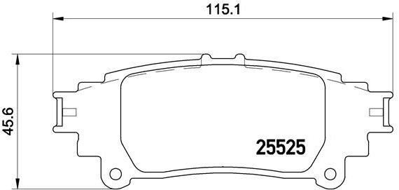 BREMBO Sada brzdových doštičiek P 83 132