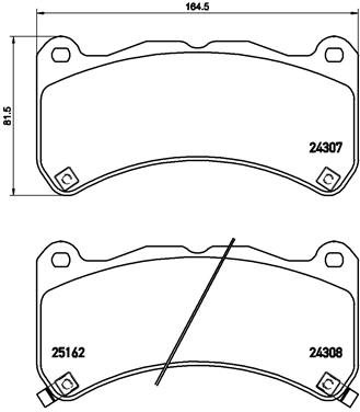 BREMBO Sada brzdových doštičiek P 83 146
