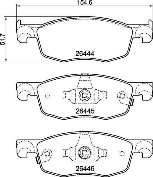 BREMBO Sada brzdových doštičiek P 83 185