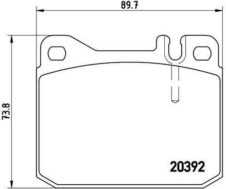 BREMBO Sada brzdových doštičiek P 85 007