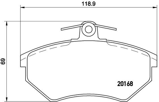BREMBO Súprava brzdových doštičiek P 85 011