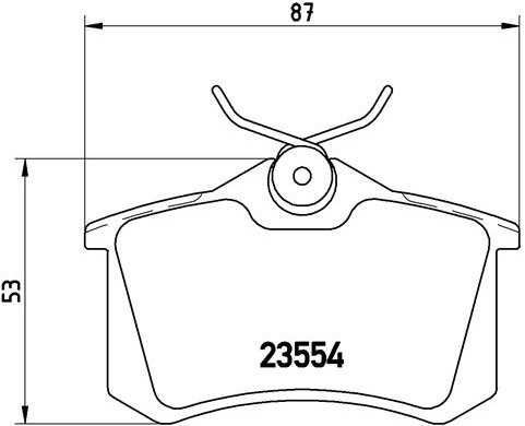 BREMBO Súprava brzdových doštičiek P 85 017