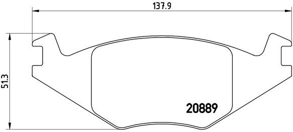 BREMBO Súprava brzdových doštičiek P 85 019