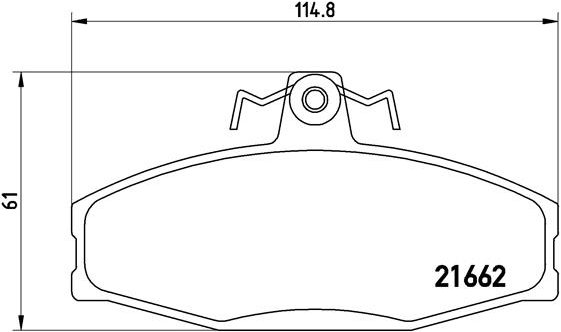 BREMBO Súprava brzdových doštičiek P 85 022