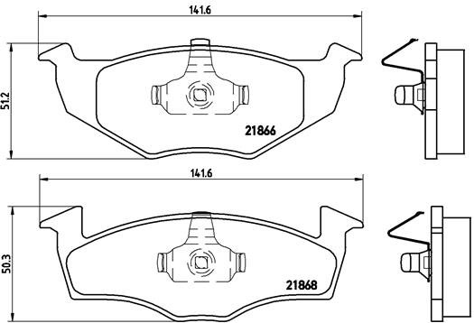 BREMBO Súprava brzdových doštičiek P 85 030