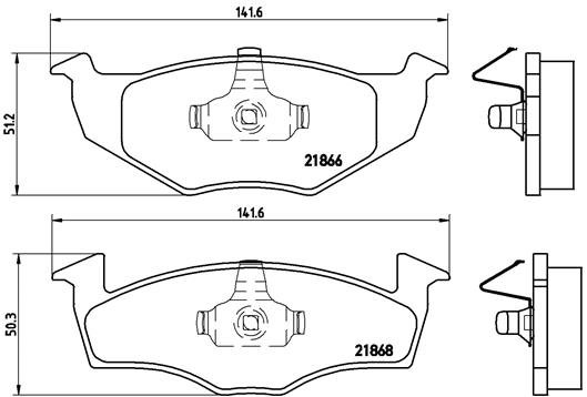 BREMBO Súprava brzdových doštičiek P 85 031