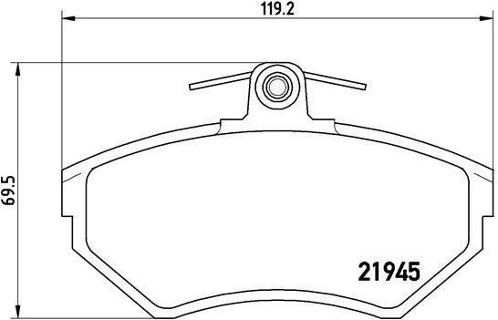 BREMBO Súprava brzdových doštičiek P 85 032