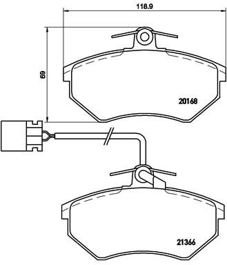 BREMBO Sada brzdových doštičiek P 85 034