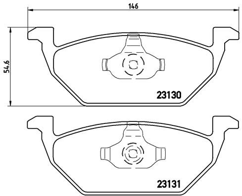 BREMBO Sada brzdových doštičiek P 85 041