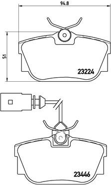 BREMBO Sada brzdových doštičiek P 85 046