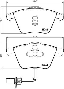 BREMBO Súprava brzdových doštičiek P 85 056