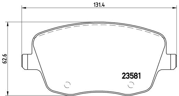 BREMBO Súprava brzdových doštičiek P 85 057X