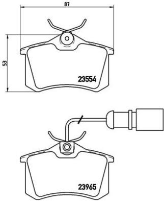 BREMBO Súprava brzdových doštičiek P 85 058