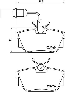 BREMBO Súprava brzdových doštičiek P 85 059