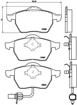 BREMBO Súprava brzdových doštičiek P 85 060