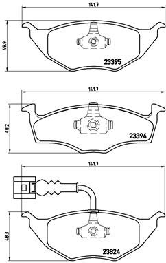 BREMBO Súprava brzdových doštičiek P 85 063