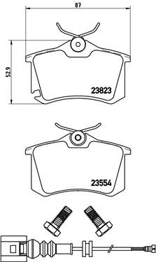 BREMBO Súprava brzdových doštičiek P 85 066