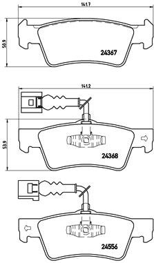 BREMBO Sada brzdových doštičiek P 85 068