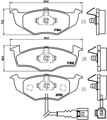 BREMBO Sada brzdových doštičiek P 85 071