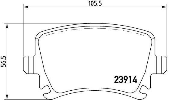 BREMBO Sada brzdových doštičiek P 85 073