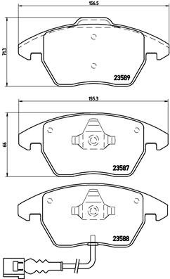 BREMBO Sada brzdových doštičiek P 85 075X