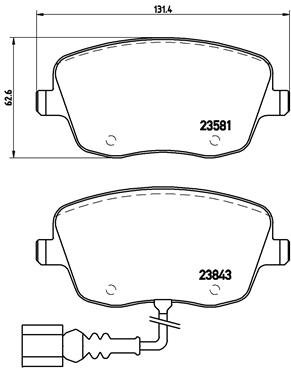 BREMBO Sada brzdových doštičiek P 85 077