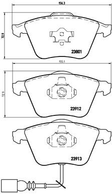 BREMBO Sada brzdových doštičiek P 85 079
