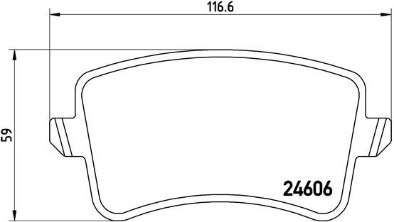 BREMBO Súprava brzdových doštičiek P 85 099X