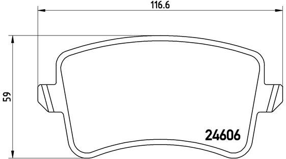 BREMBO Súprava brzdových doštičiek P 85 100X