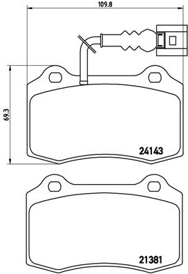 BREMBO Sada brzdových doštičiek P 85 104