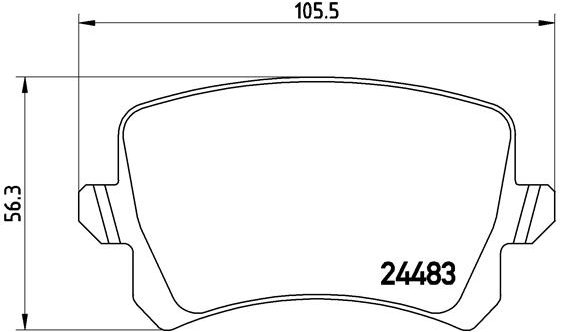 BREMBO Sada brzdových doštičiek P 85 108