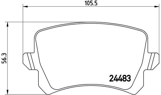 BREMBO Sada brzdových doštičiek P 85 109