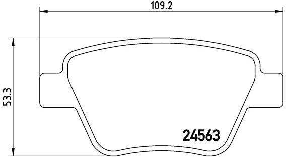 BREMBO Súprava brzdových doštičiek P 85 114