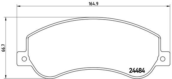 BREMBO Súprava brzdových doštičiek P 85 115