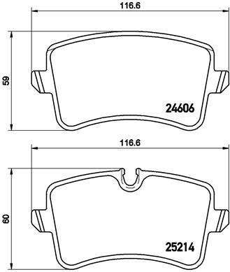 BREMBO Brzdové doštičky P 85 118X
