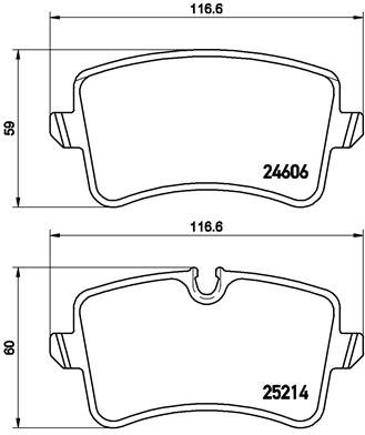 BREMBO Sada brzdových doštičiek P 85 119