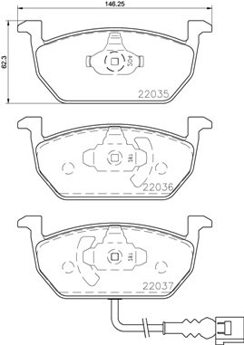 BREMBO Súprava brzdových doštičiek P 85 137