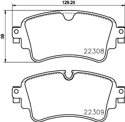 BREMBO Súprava brzdových doštičiek P 85 154X