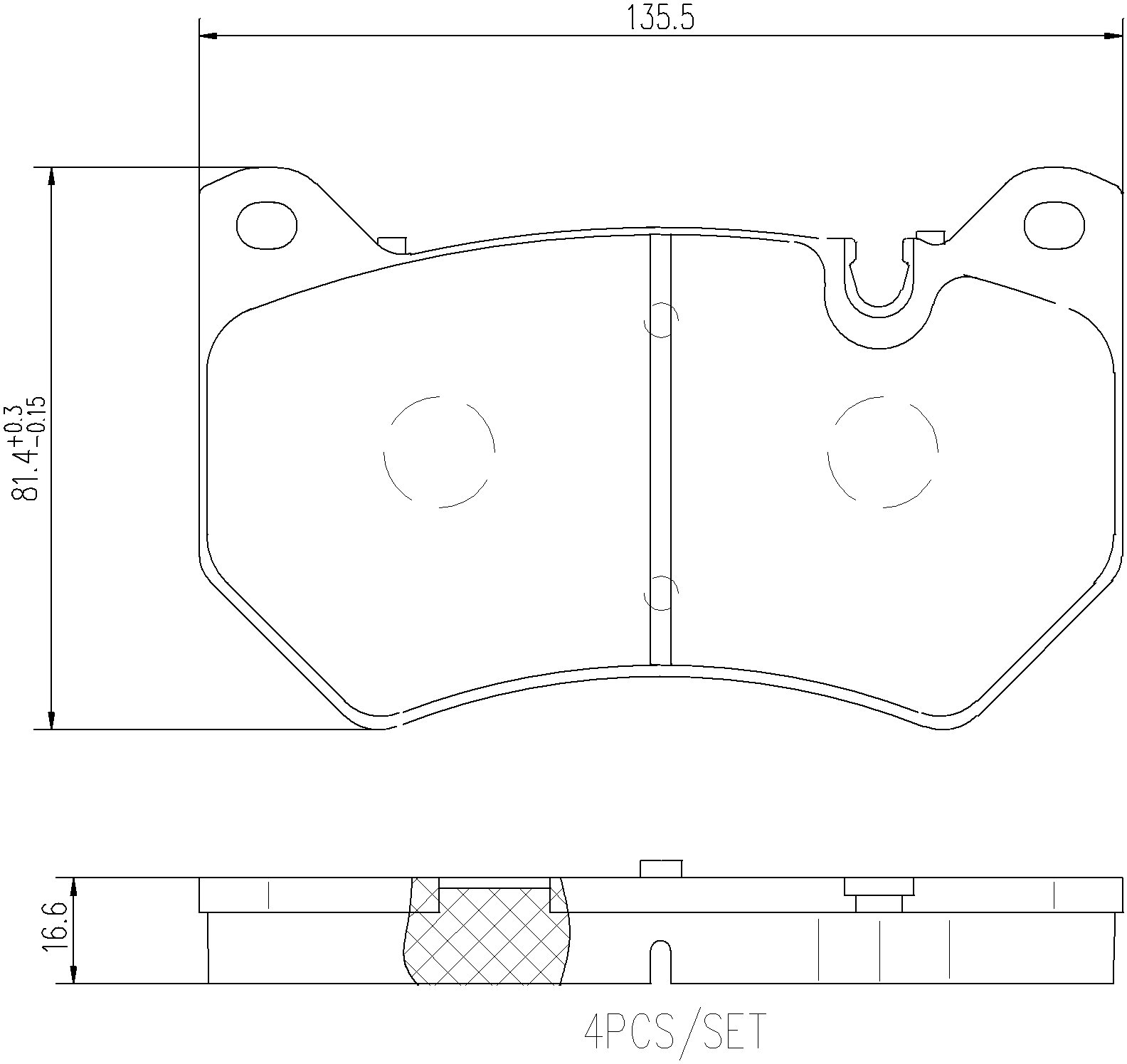 BREMBO Súprava brzdových doštičiek P 85 177