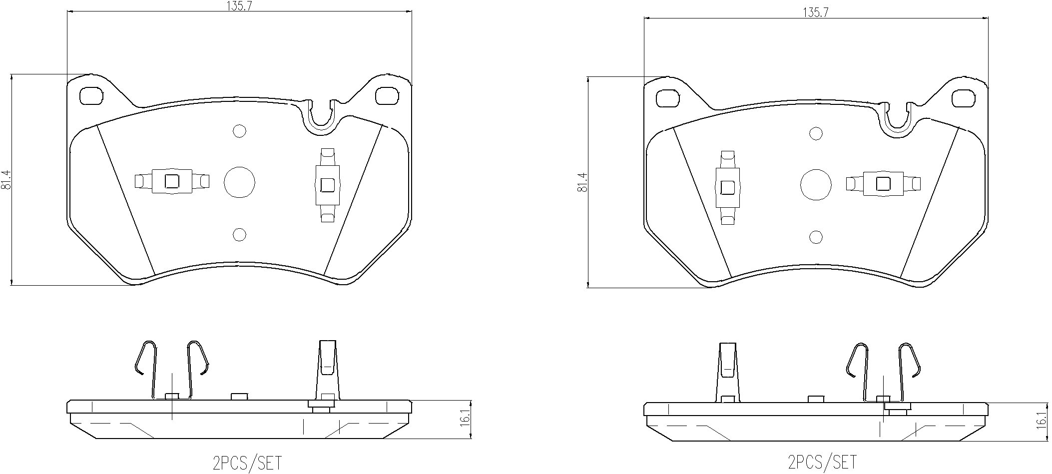 BREMBO Súprava brzdových doštičiek P 85 181
